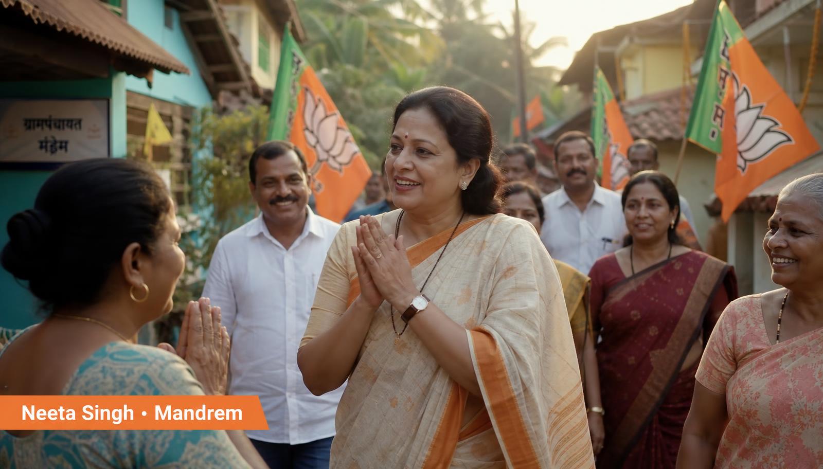 Neeta on the ground — Mandrem